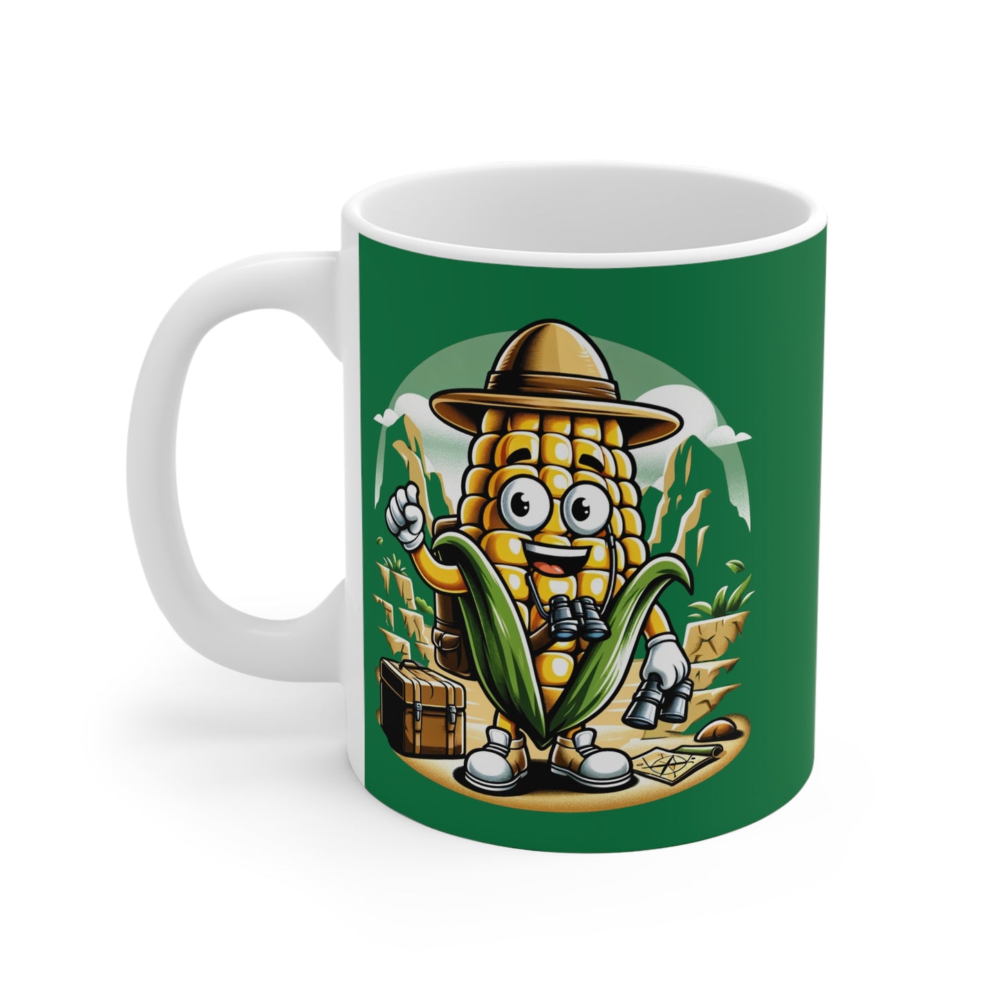 Corn Traveller 11oz White Mug