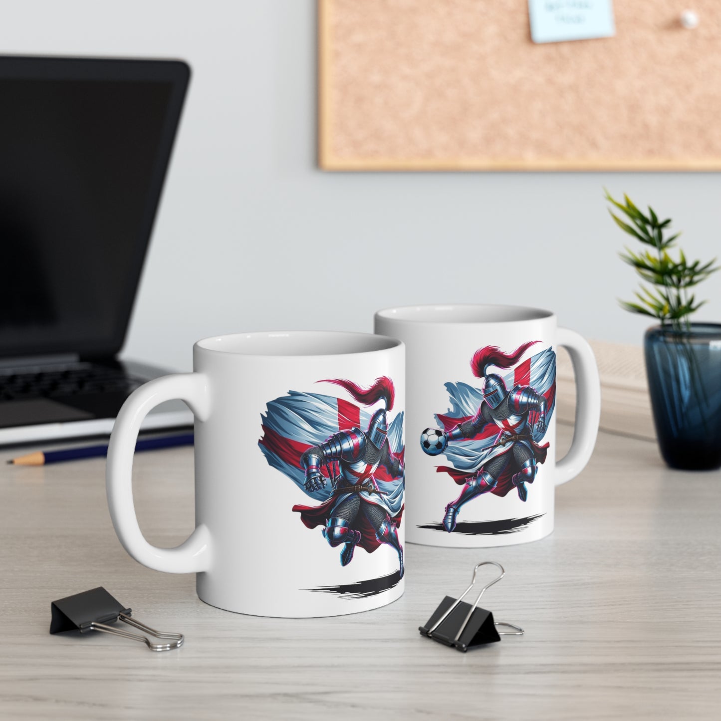 English Knight White Mug