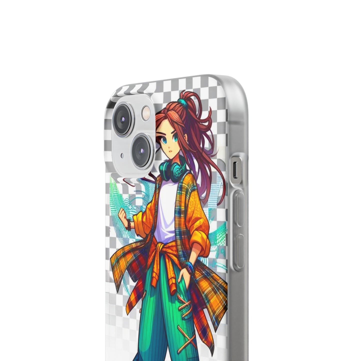 Tokyo Girl Flexi Phone Case Semi-transparent