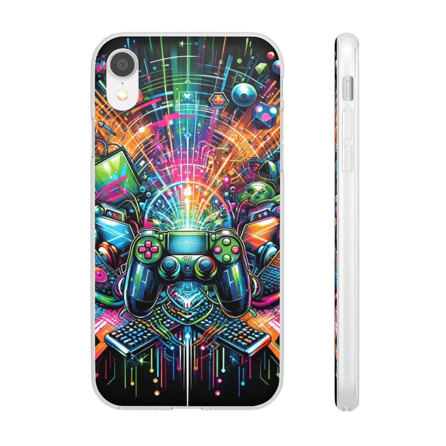 Gaming Flexi Phone Case Semi-transparent