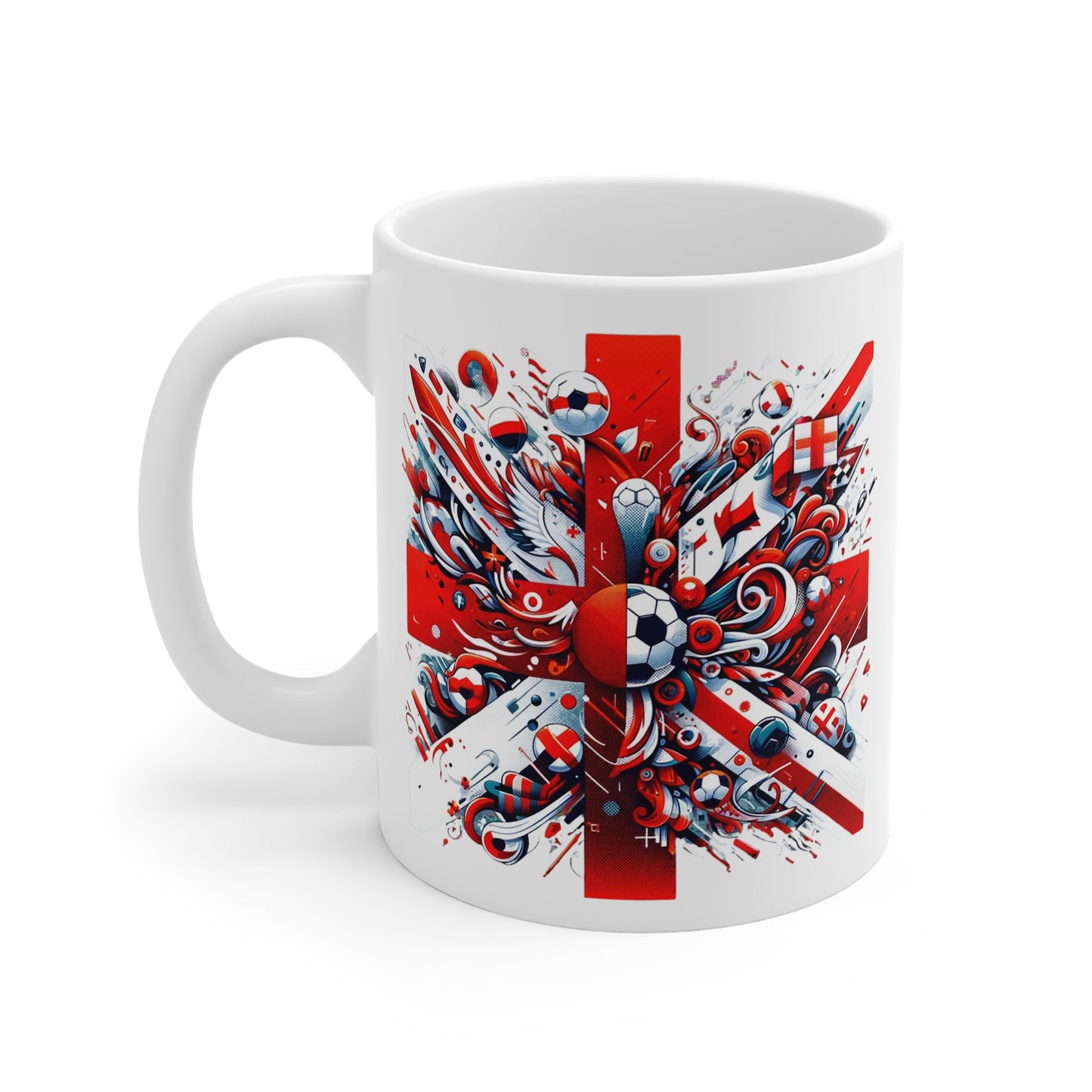 England 11oz White Mug