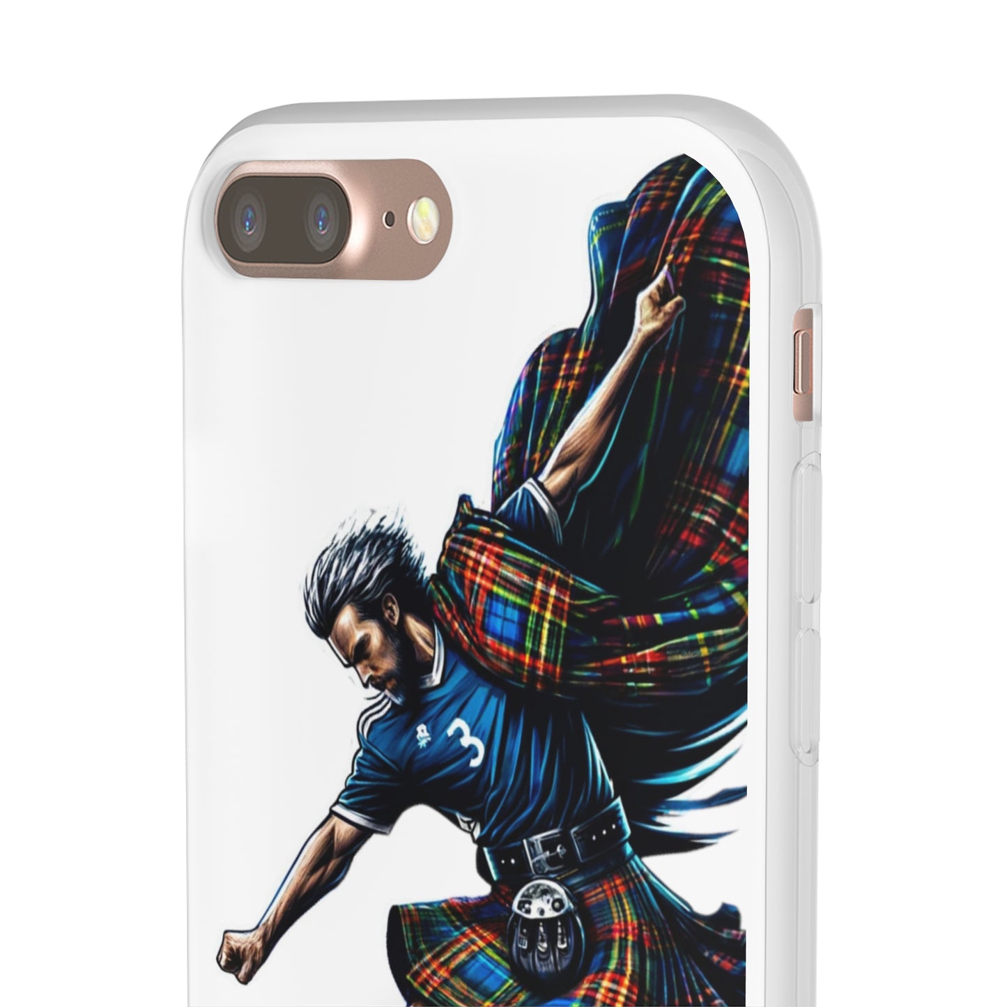 Scottish footballer Flexi Case Semi-transparent