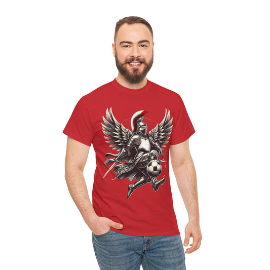 Polish Football Knight Unisex Heavy Cotton T-shirt