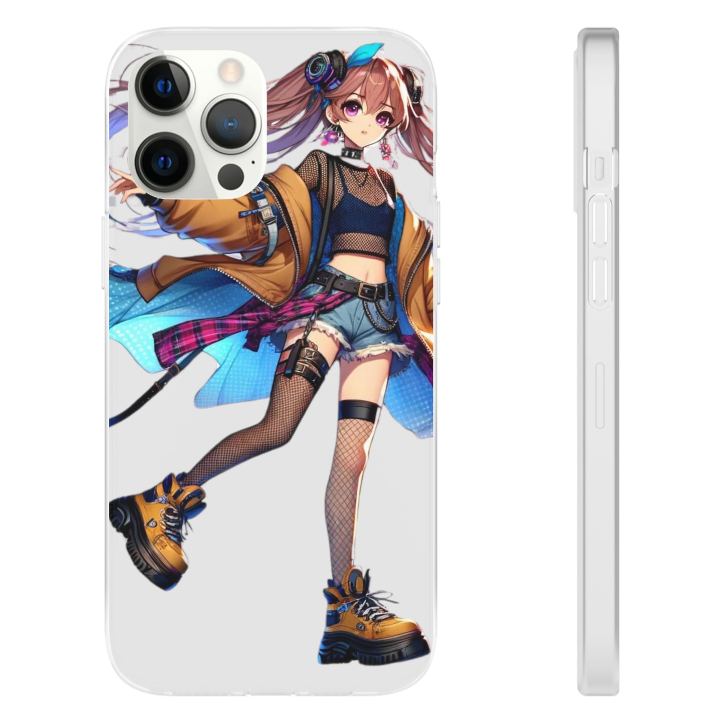 Tokyo Girl Flexi Phone Case Semi-transparent