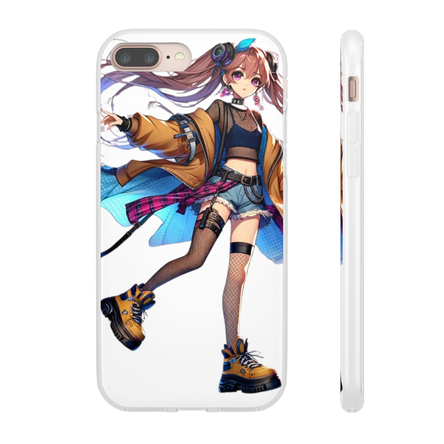 Tokyo Girl Flexi Phone Case Semi-transparent