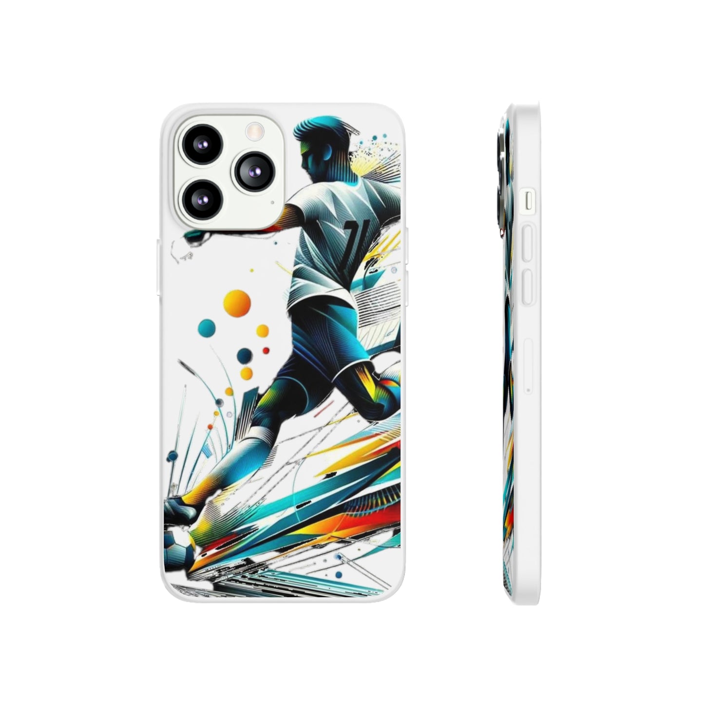 Football Magic Flexi Phone Case Semi-transparent