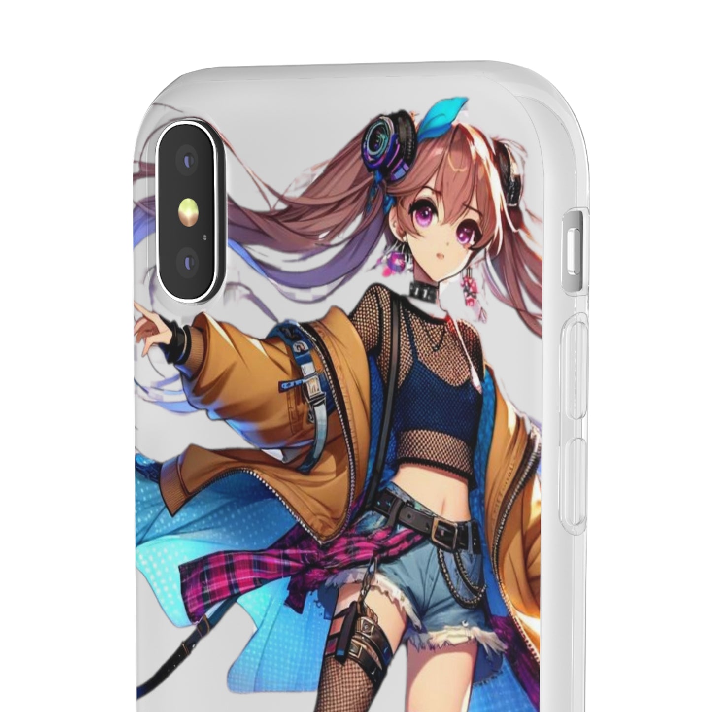 Tokyo Girl Flexi Phone Case Semi-transparent