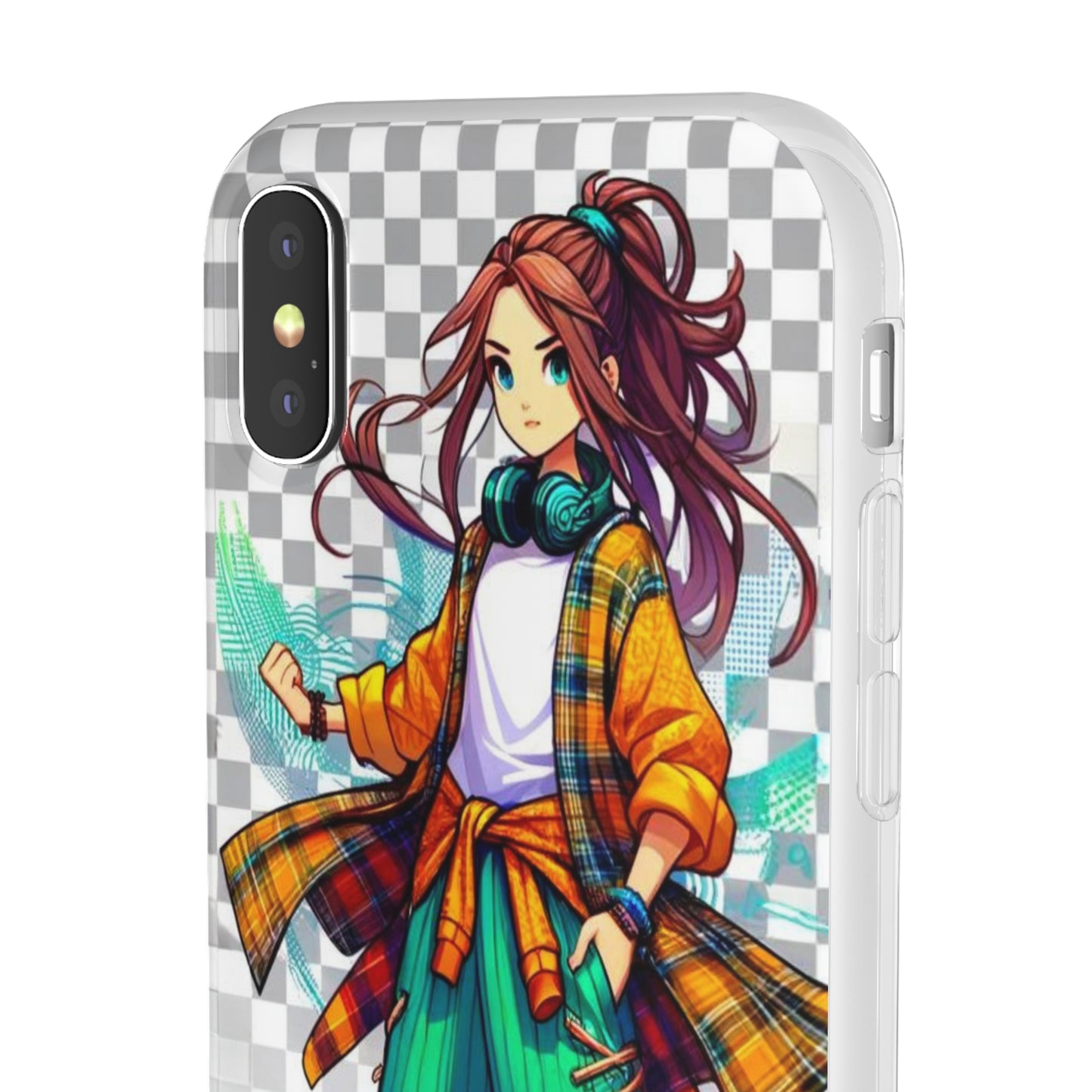 Tokyo Girl Flexi Phone Case Semi-transparent