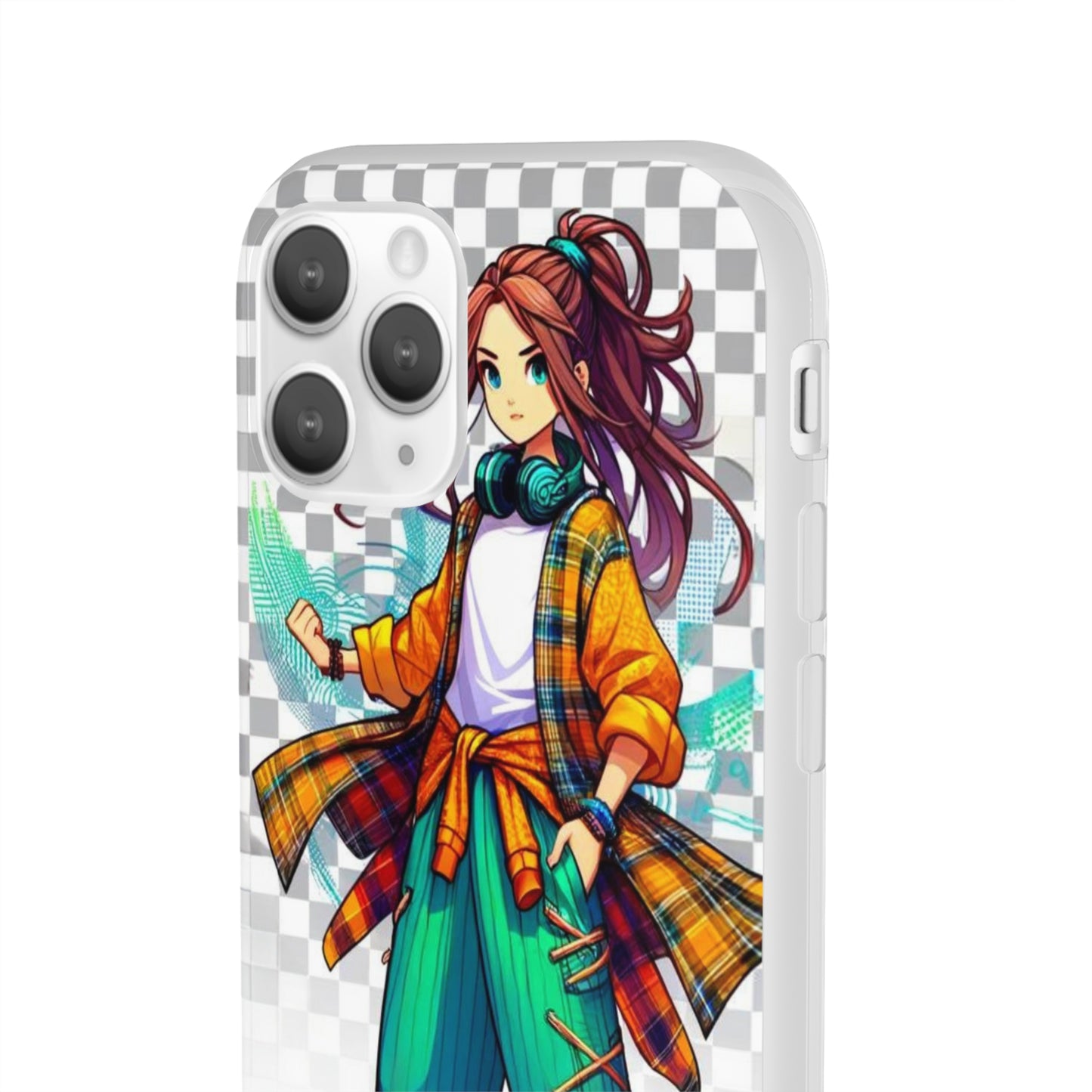 Tokyo Girl Flexi Phone Case Semi-transparent