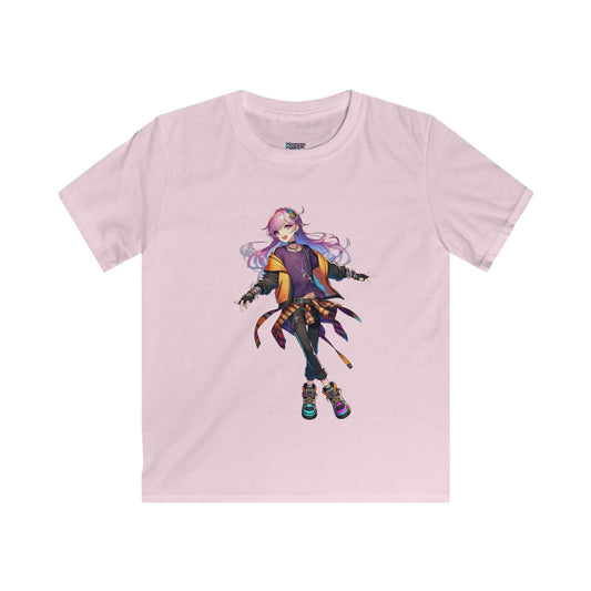 Tokyo Girl Anime T-shirt Light Pink