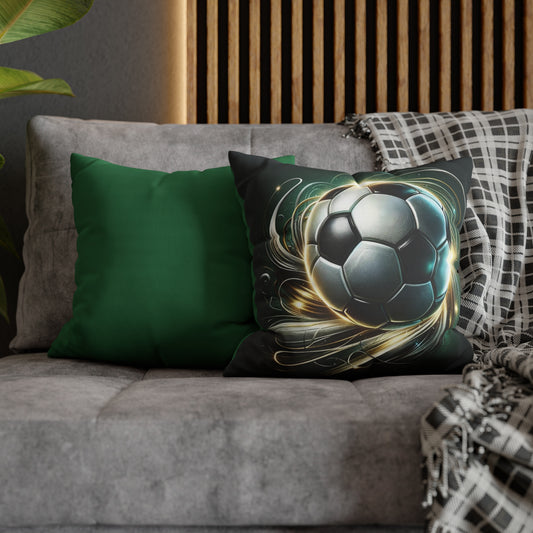 Football Magic Square Poly Canvas Pillowcase