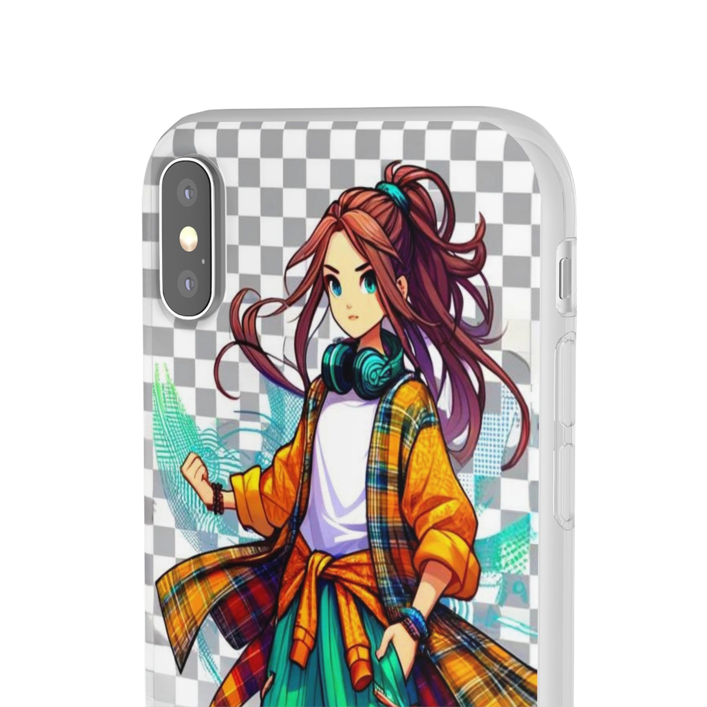 Tokyo Girl Flexi Phone Case Semi-transparent