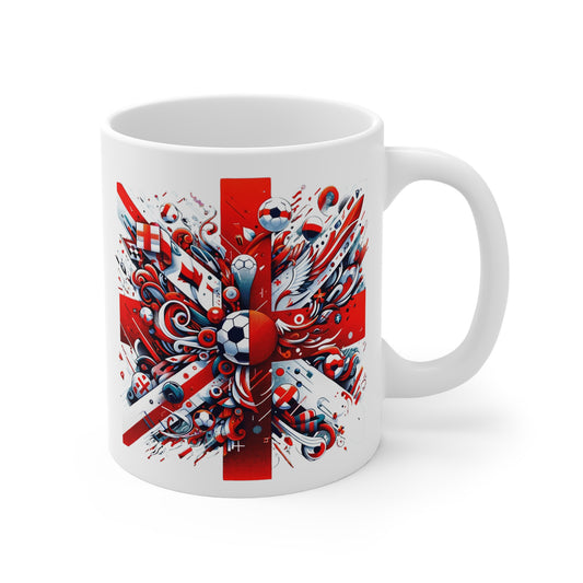 England 11oz White Mug