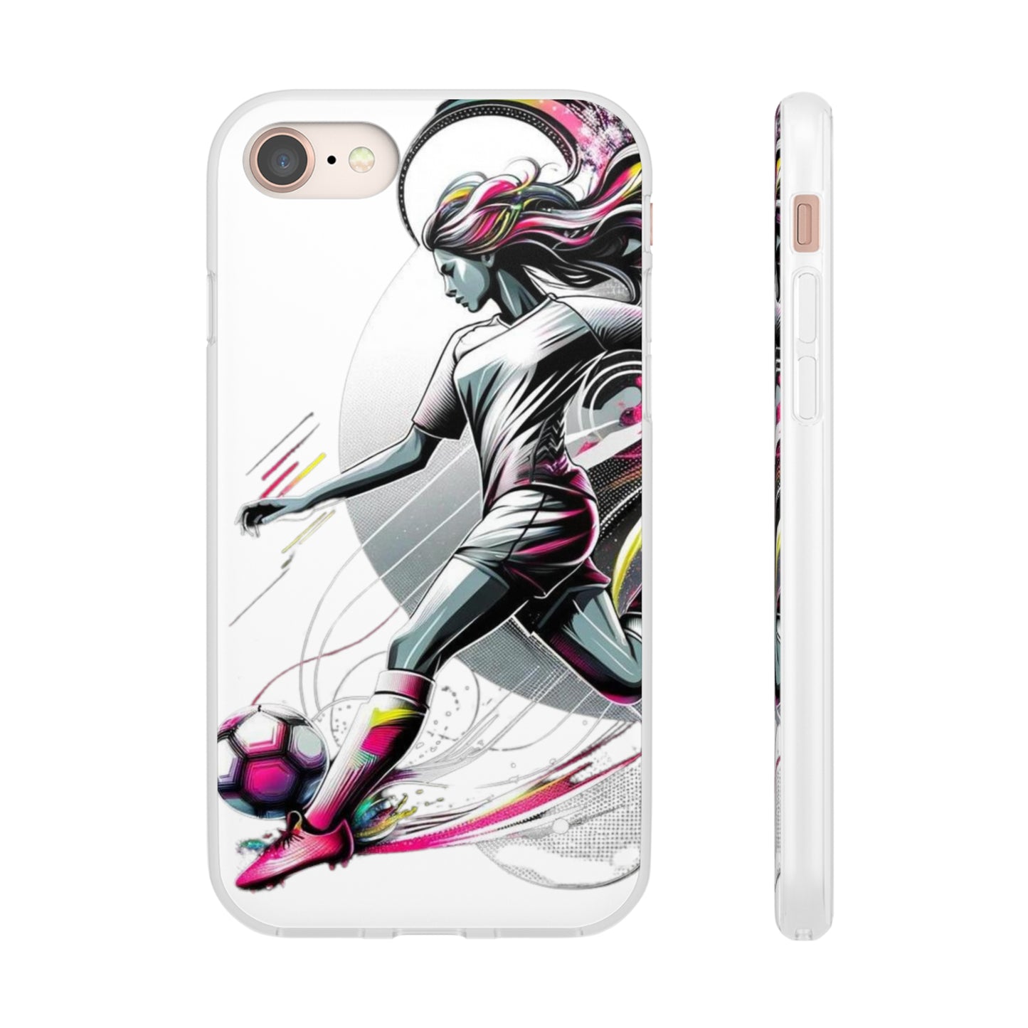 Football Magic Flexi Phone Case Semi-transparent