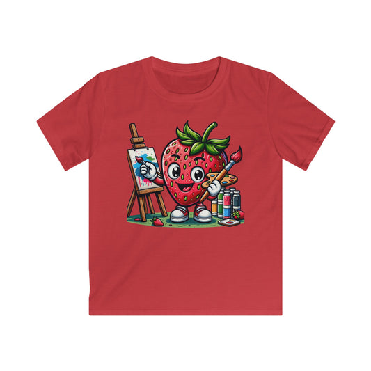 Strawberry artist T-shirt Red