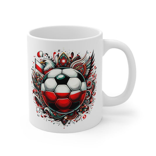 Poland Football White Mug 0.33l