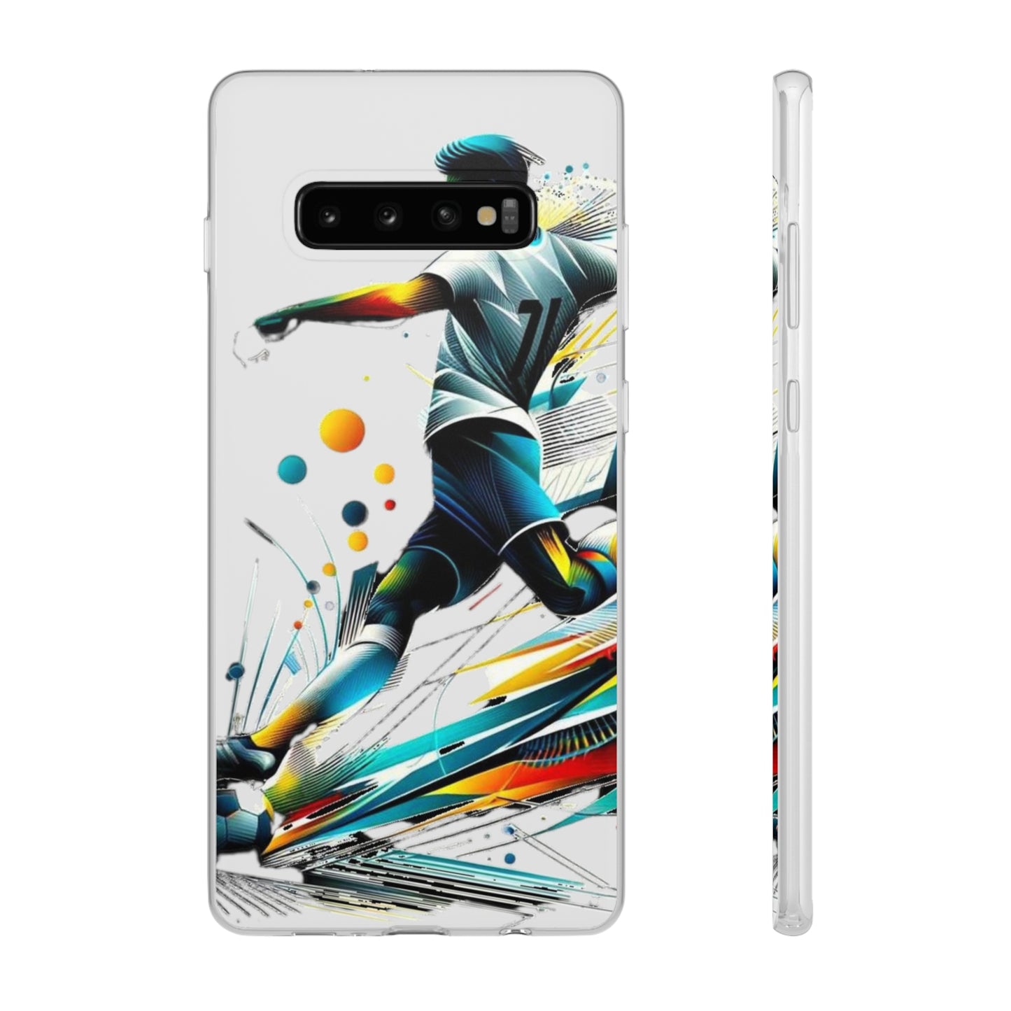 Football Magic Flexi Phone Case Semi-transparent