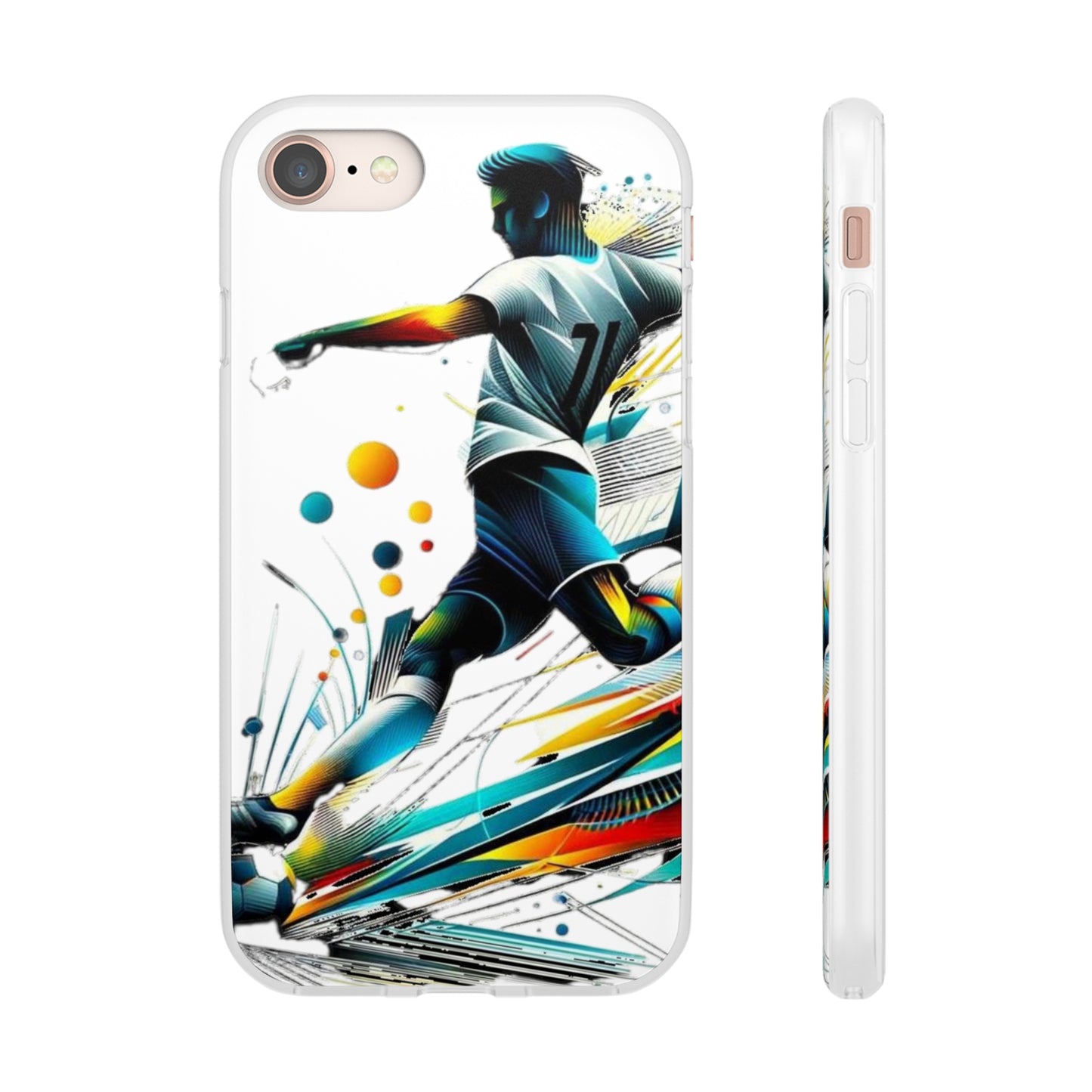 Football Magic Flexi Phone Case Semi-transparent