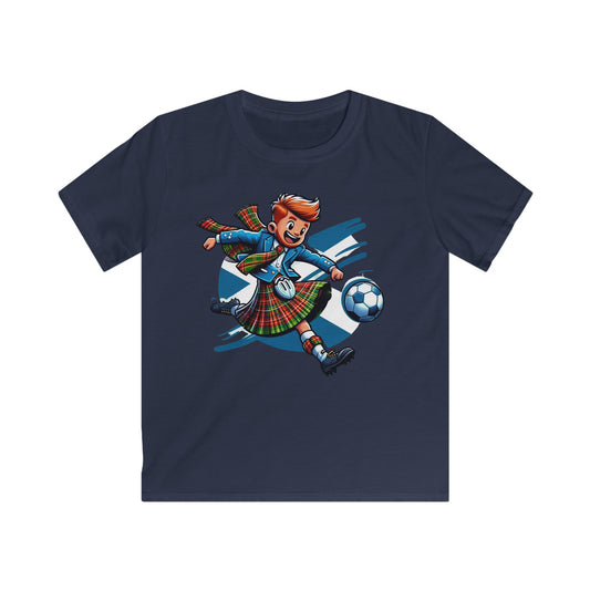 Scottish footballer Kids Soft style T-shirt