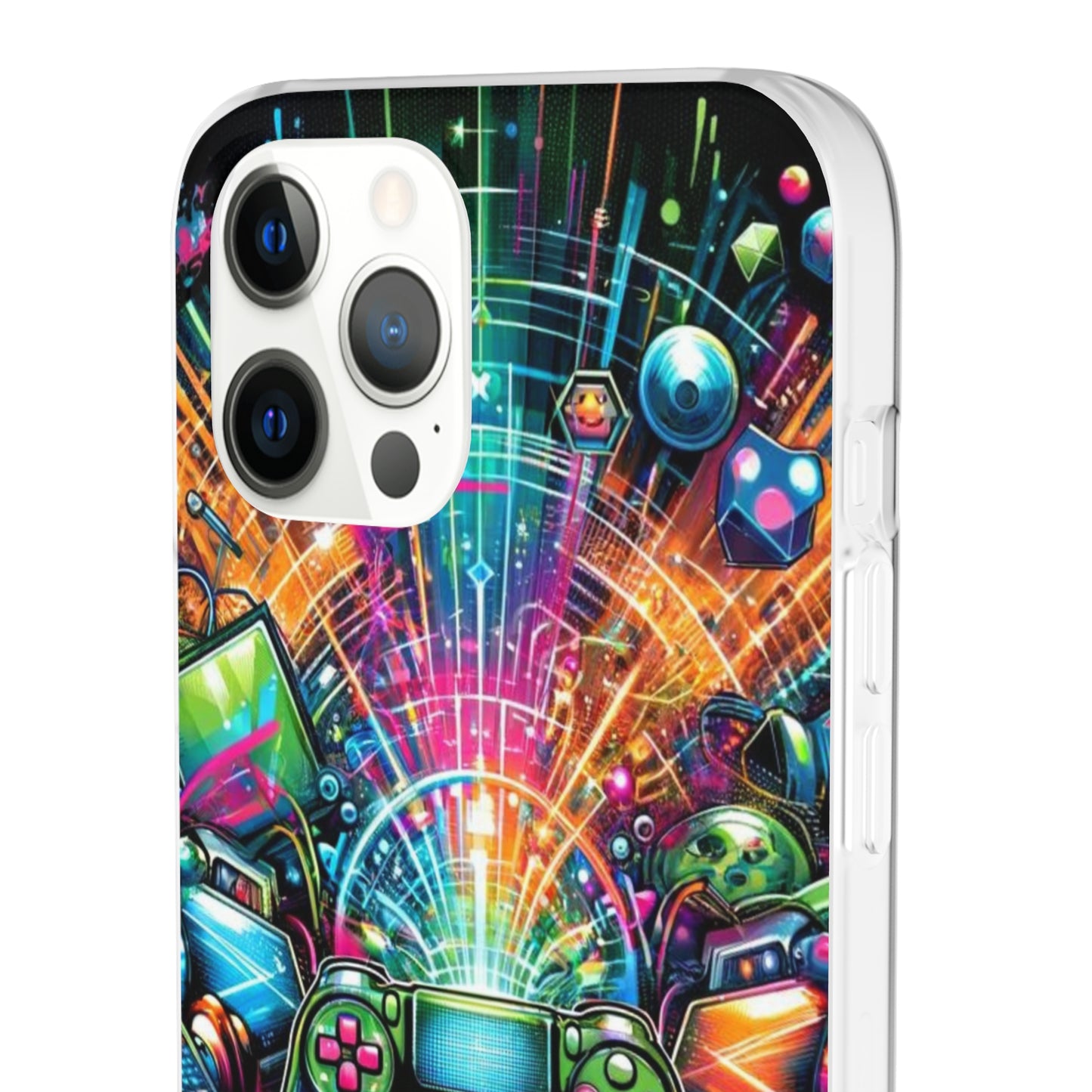 Gaming Flexi Phone Case Semi-transparent