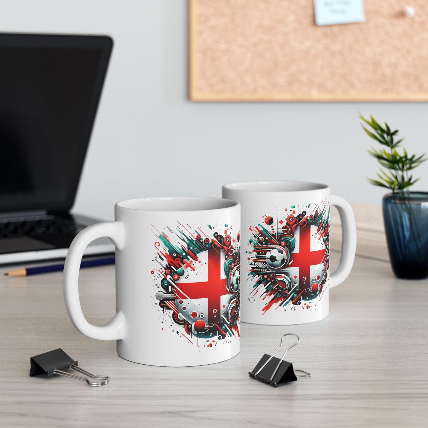 England White Mug