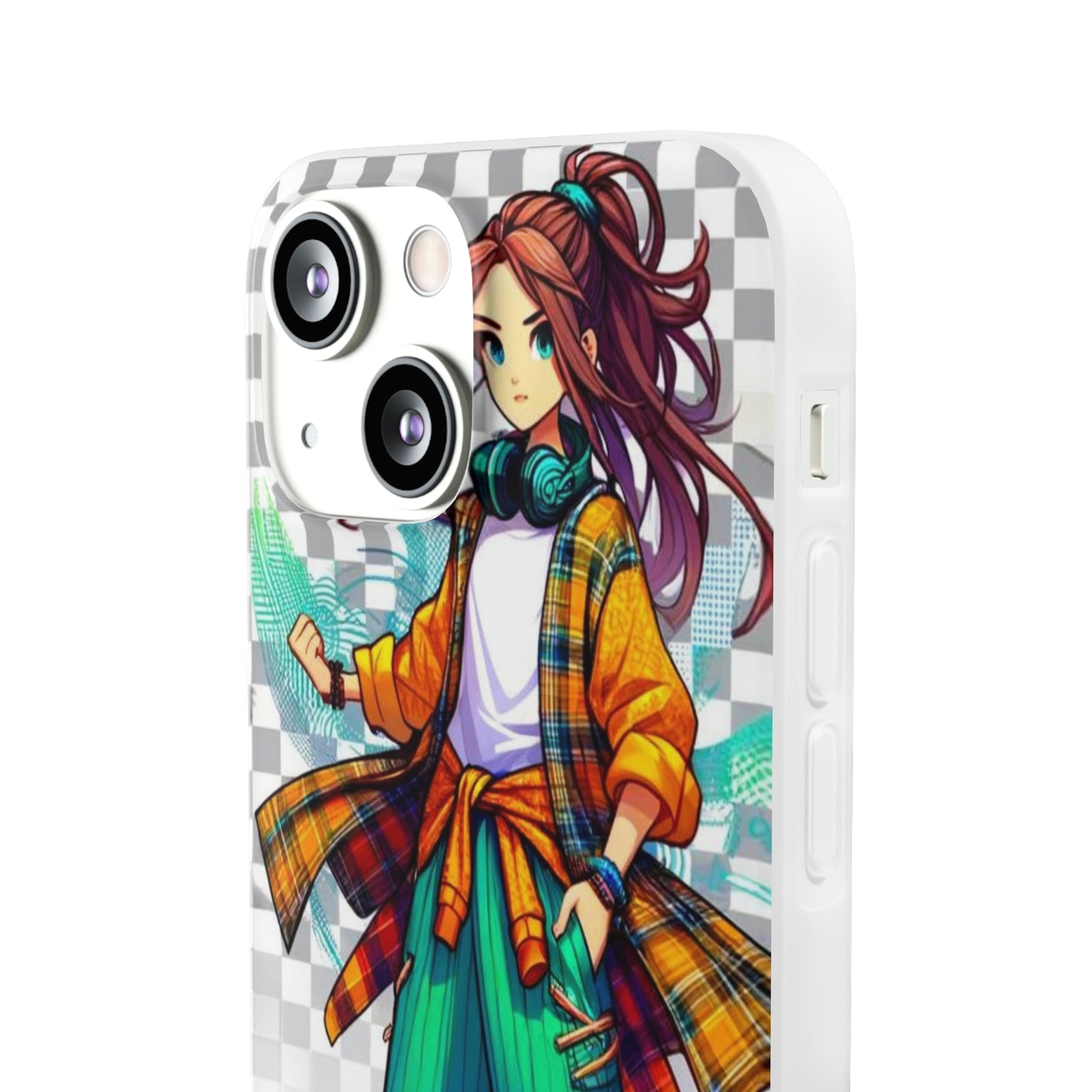 Tokyo Girl Flexi Phone Case Semi-transparent