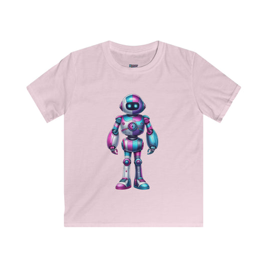 Future is here Robot 005 T-shirt Light Pink