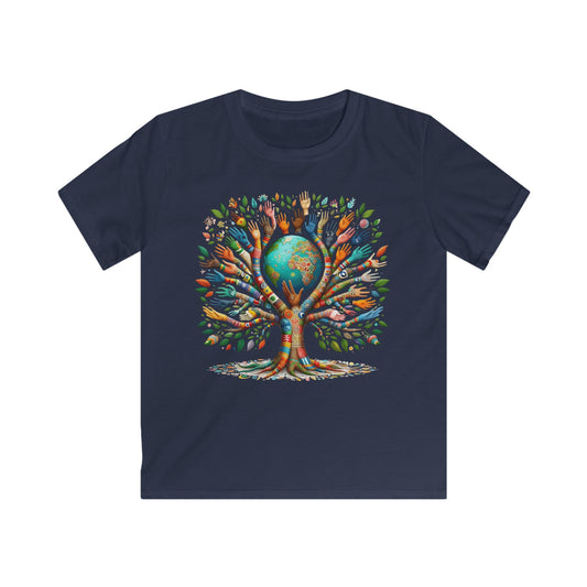 Tree of life T-shirt Navy