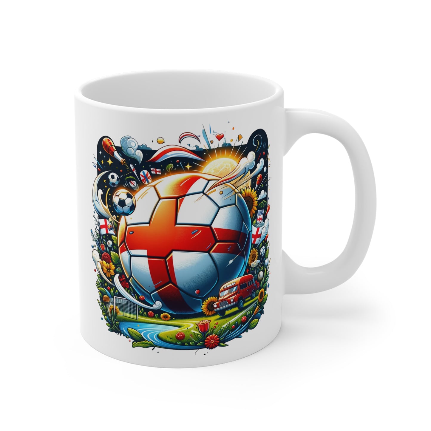 England White Mug