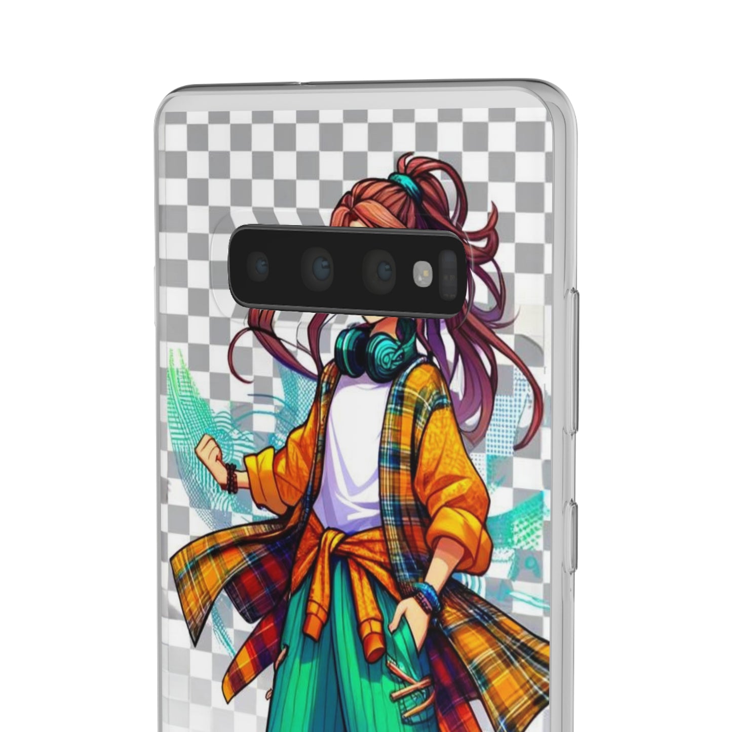 Tokyo Girl Flexi Phone Case Semi-transparent