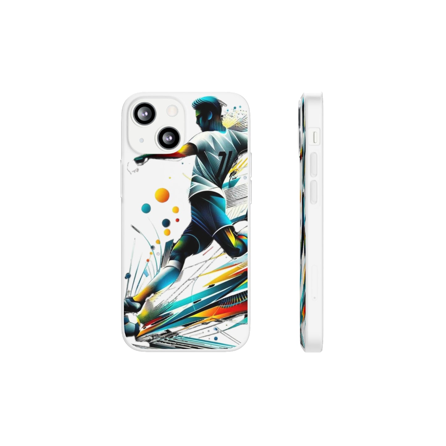 Football Magic Flexi Phone Case Semi-transparent