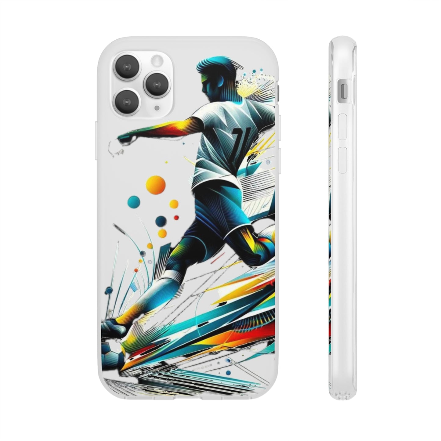 Football Magic Flexi Phone Case Semi-transparent