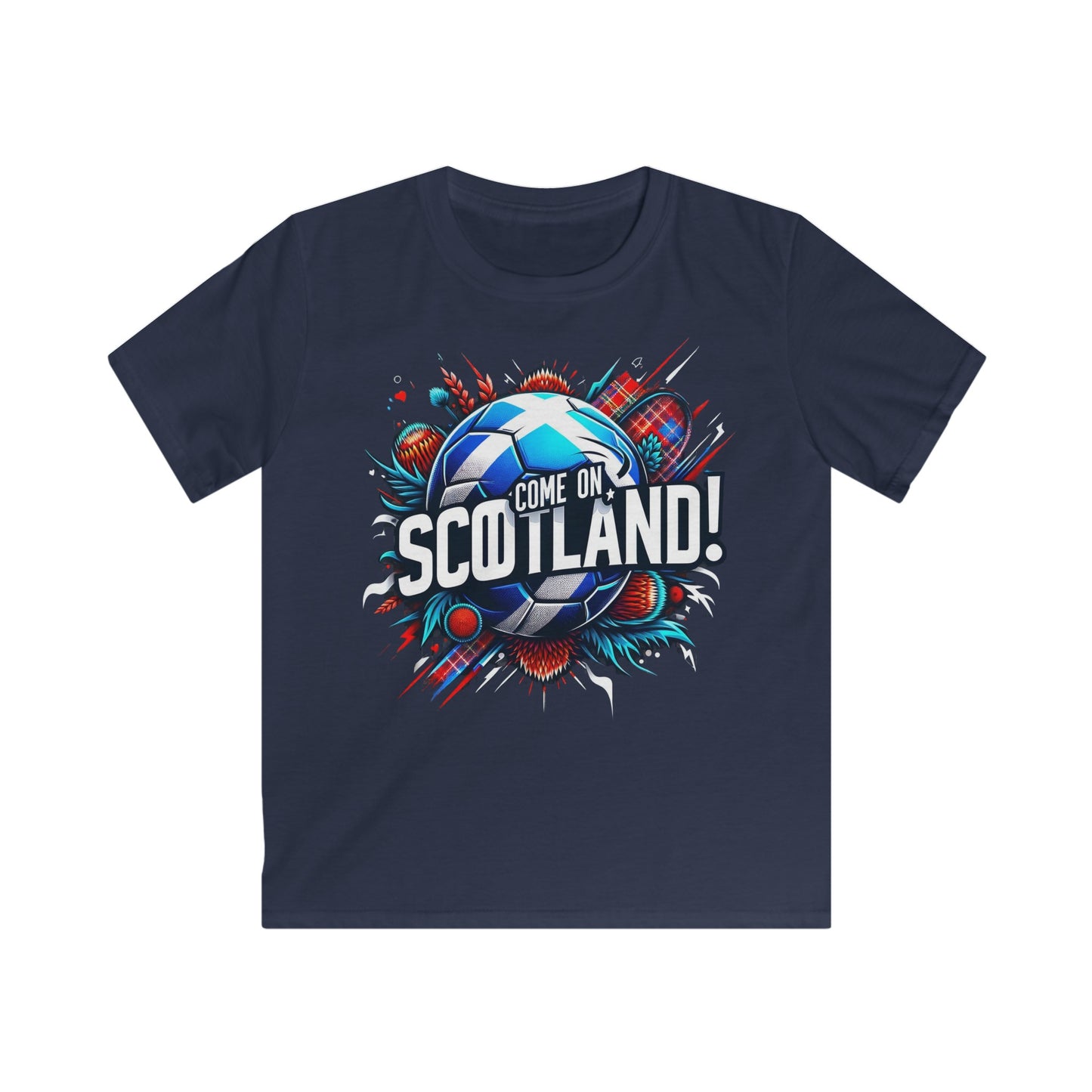 Come on Scotland Kids Soft style T-shirt