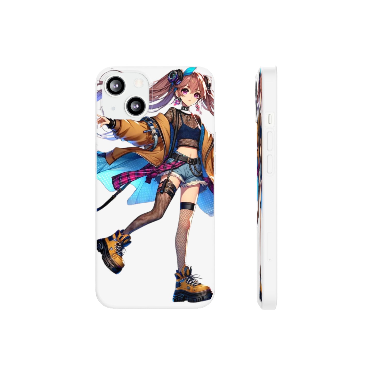 Tokyo Girl Flexi Phone Case Semi-transparent