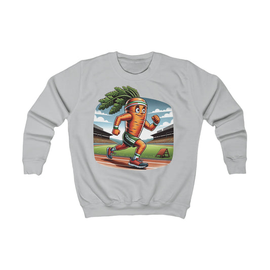 Running Carrot Sweatshirt Heather Grey