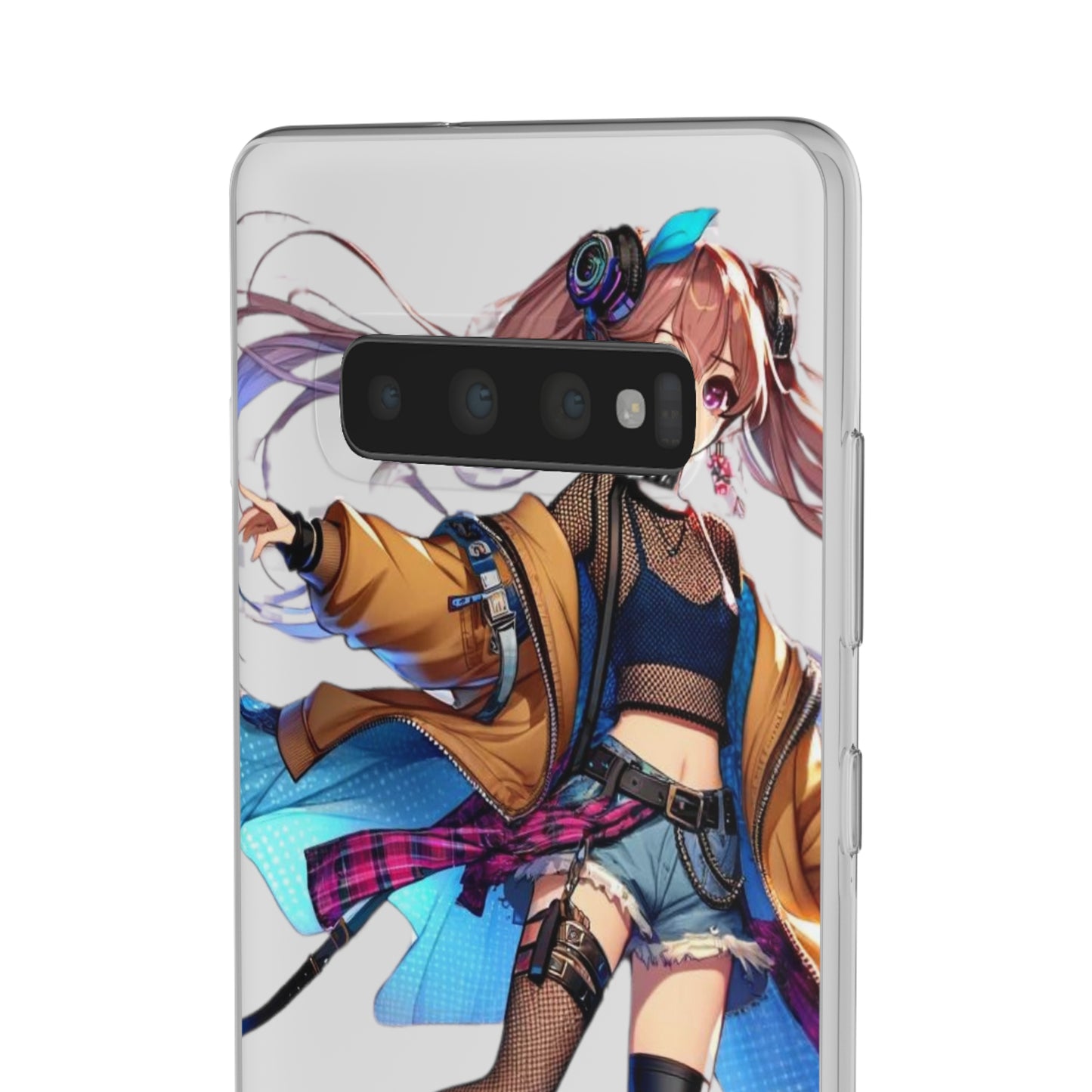 Tokyo Girl Flexi Phone Case Semi-transparent