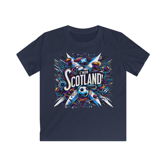 Come on Scotland Kids Soft style T-shirt