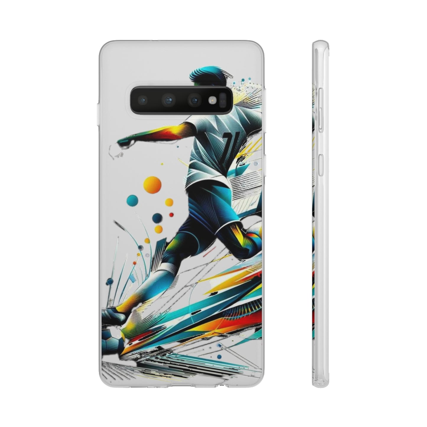 Football Magic Flexi Phone Case Semi-transparent