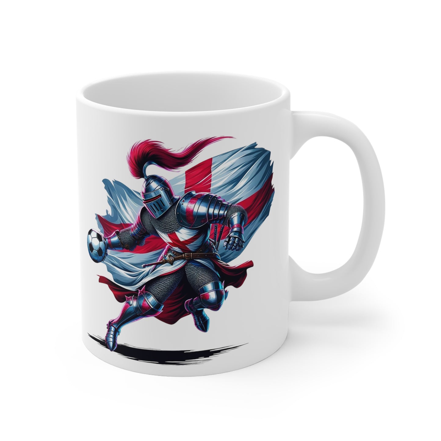 English Knight White Mug