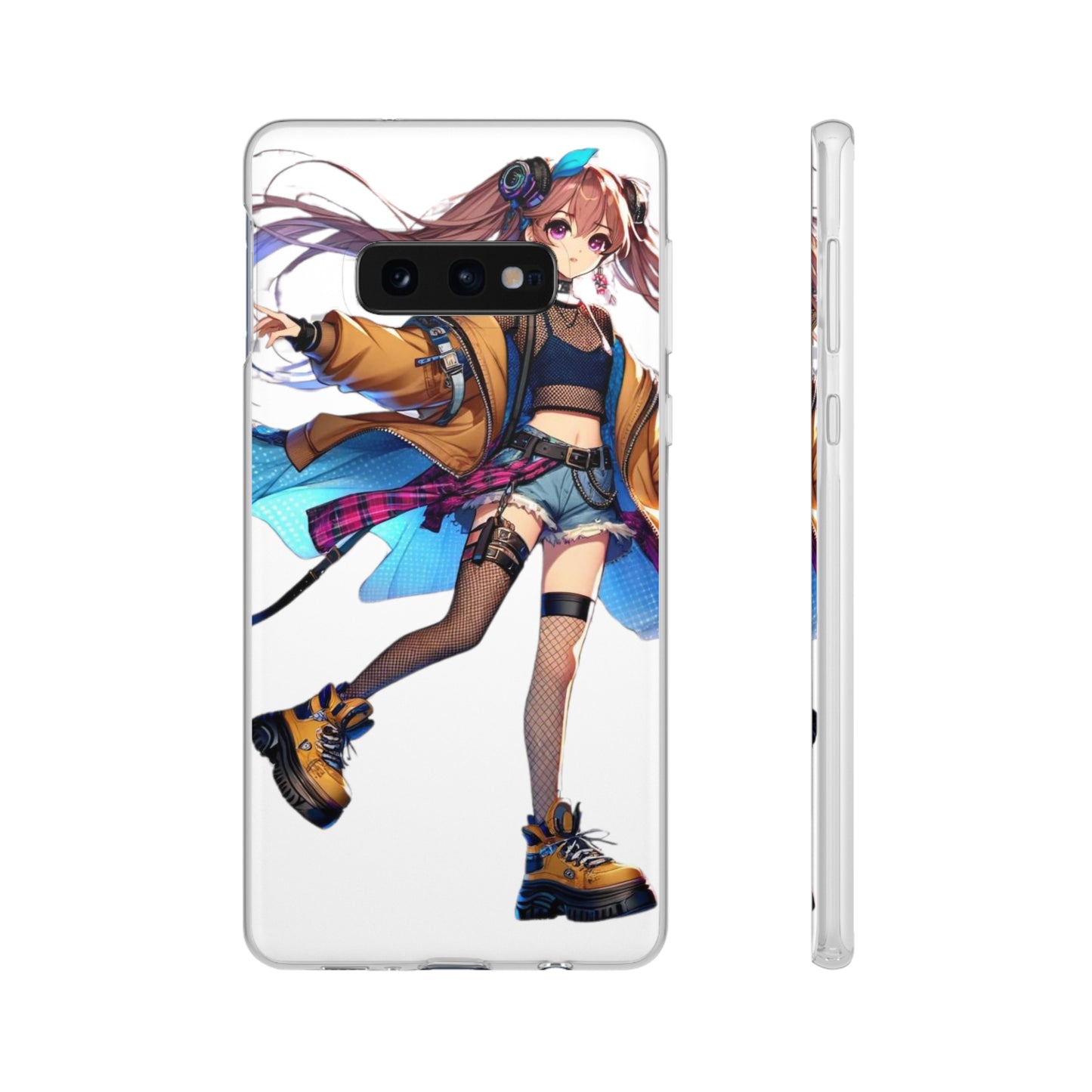 Tokyo Girl Flexi Phone Case Semi-transparent