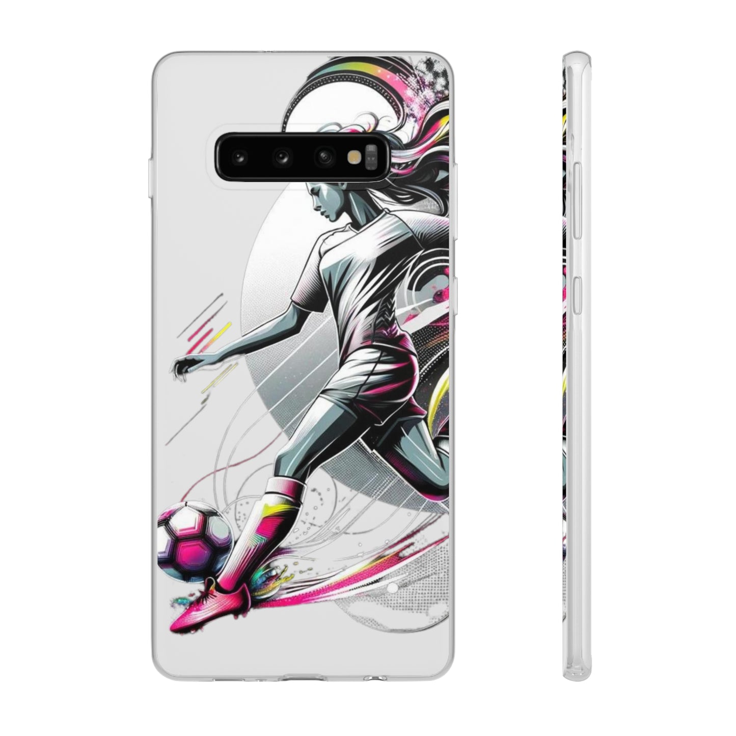 Football Magic Flexi Phone Case Semi-transparent