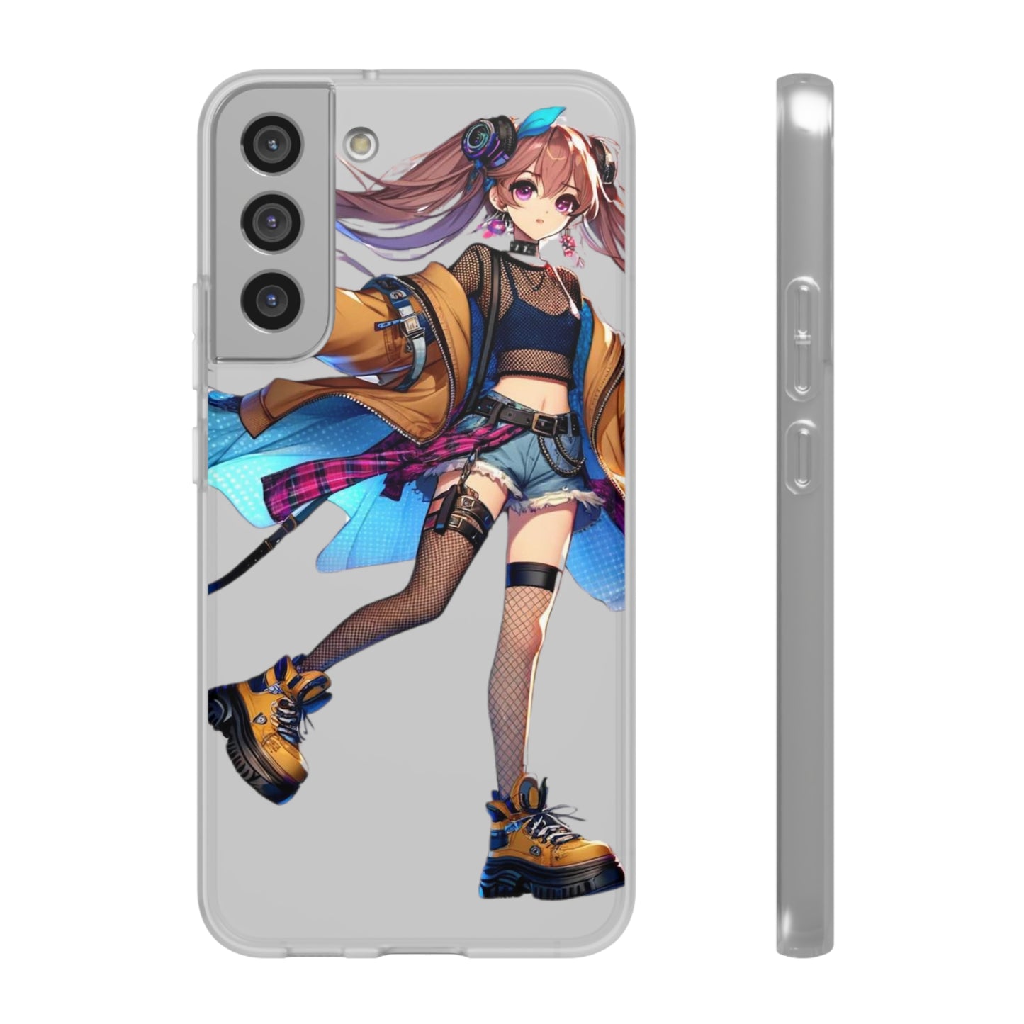 Tokyo Girl Flexi Phone Case Semi-transparent