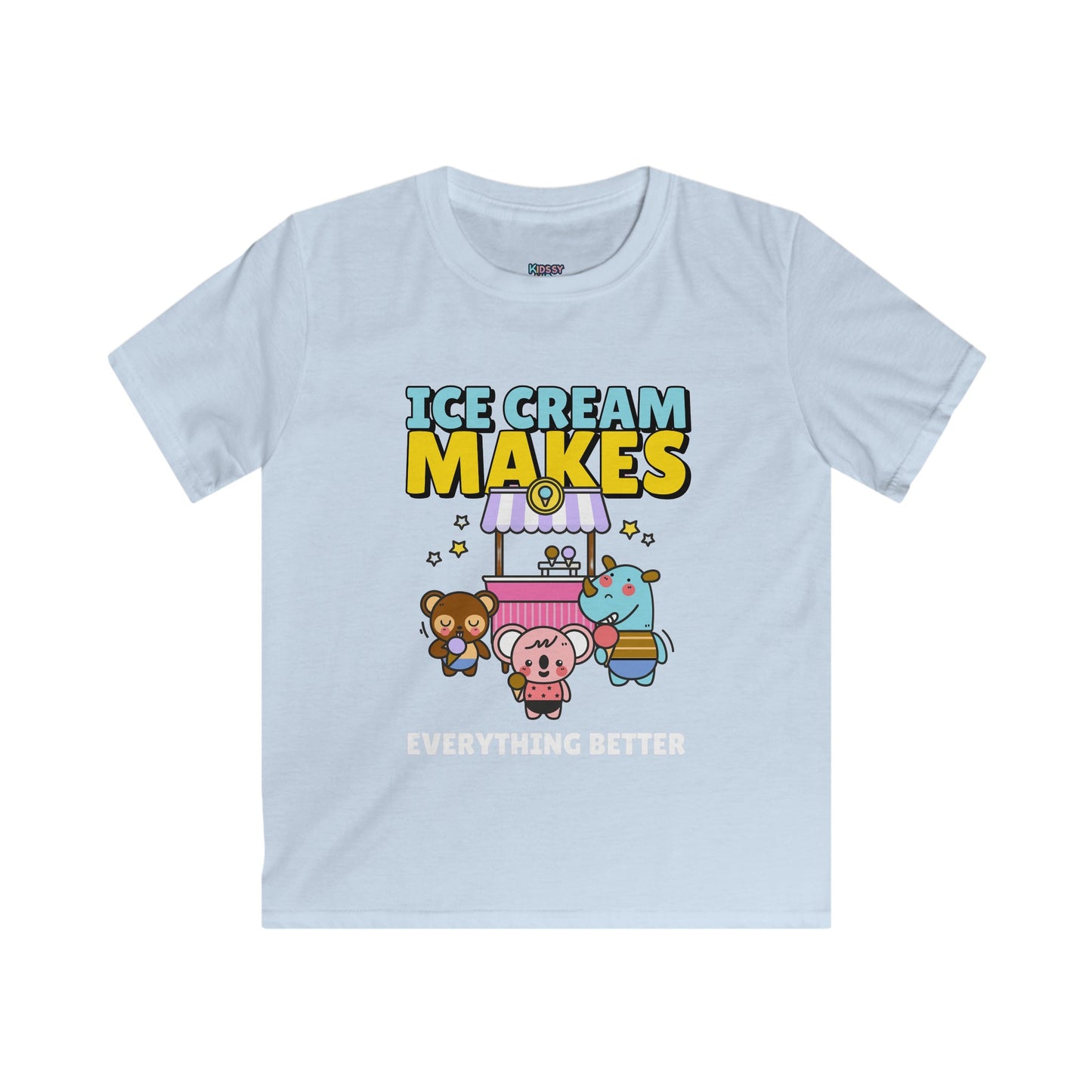 Ice Cream Summer Kids Soft style Tee