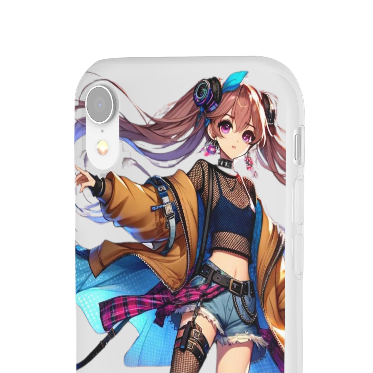 Tokyo Girl Flexi Phone Case Semi-transparent