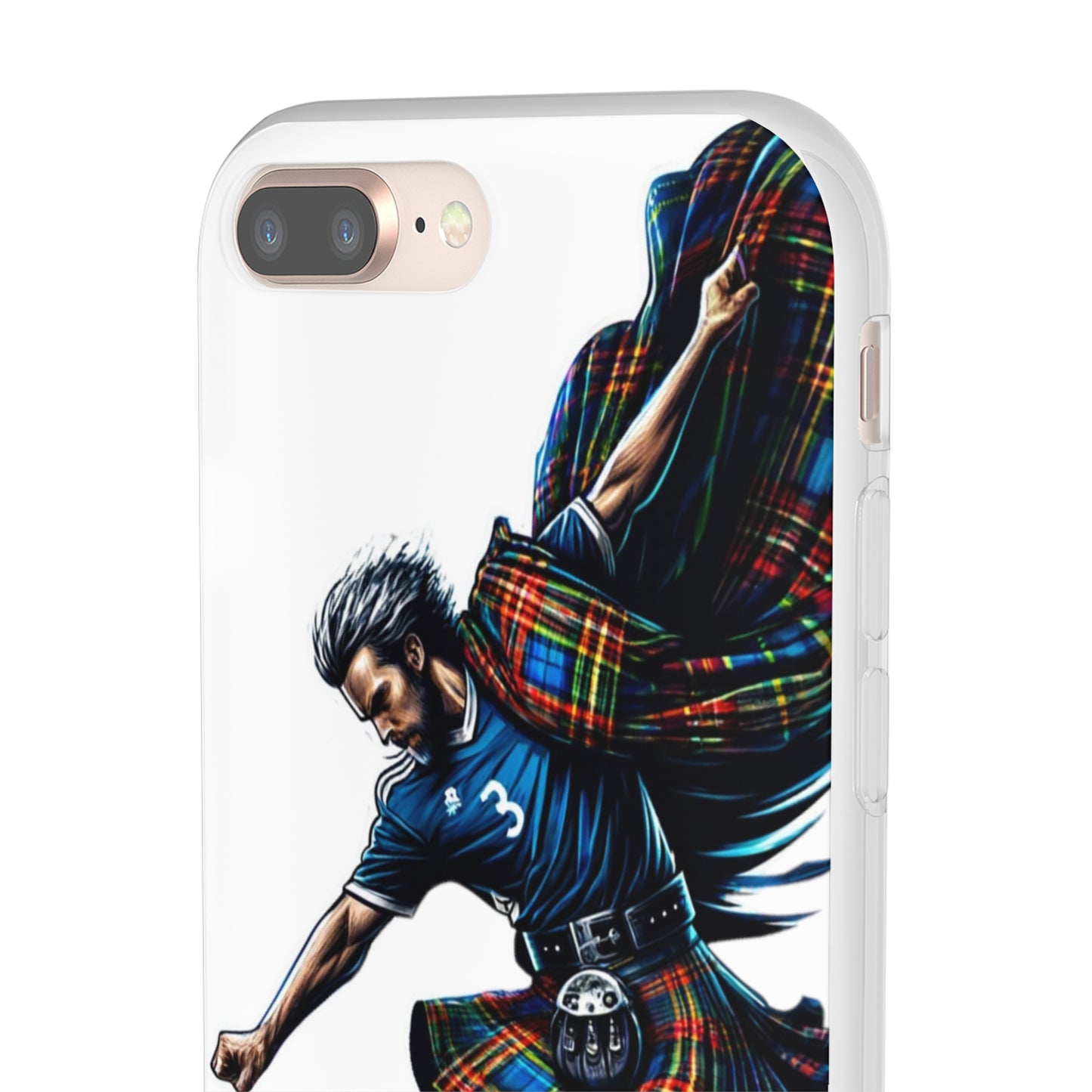 Scottish footballer Flexi Case Semi-transparent