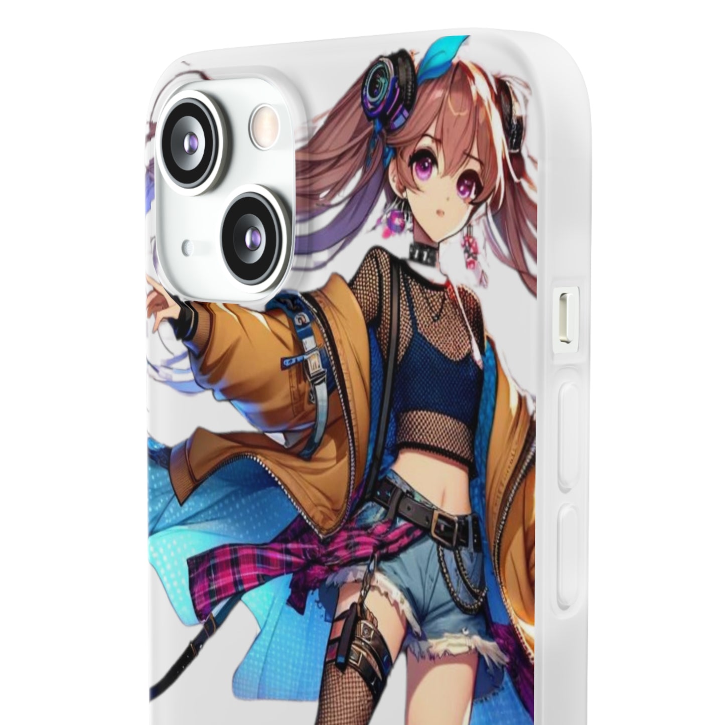 Tokyo Girl Flexi Phone Case Semi-transparent