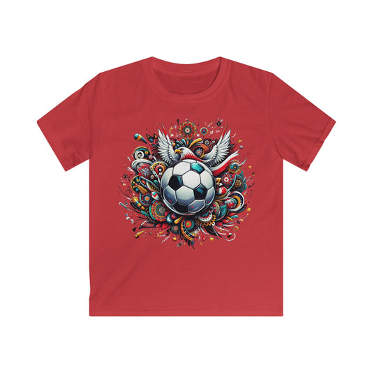 Polish Heritage Football Kids Soft style T-shirt