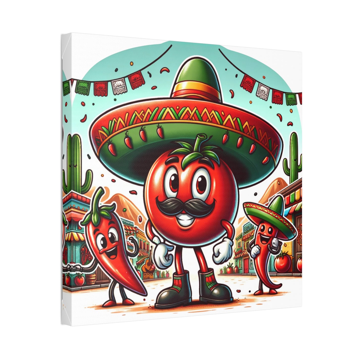 Mexican Tomato Classic Stretched Canvas