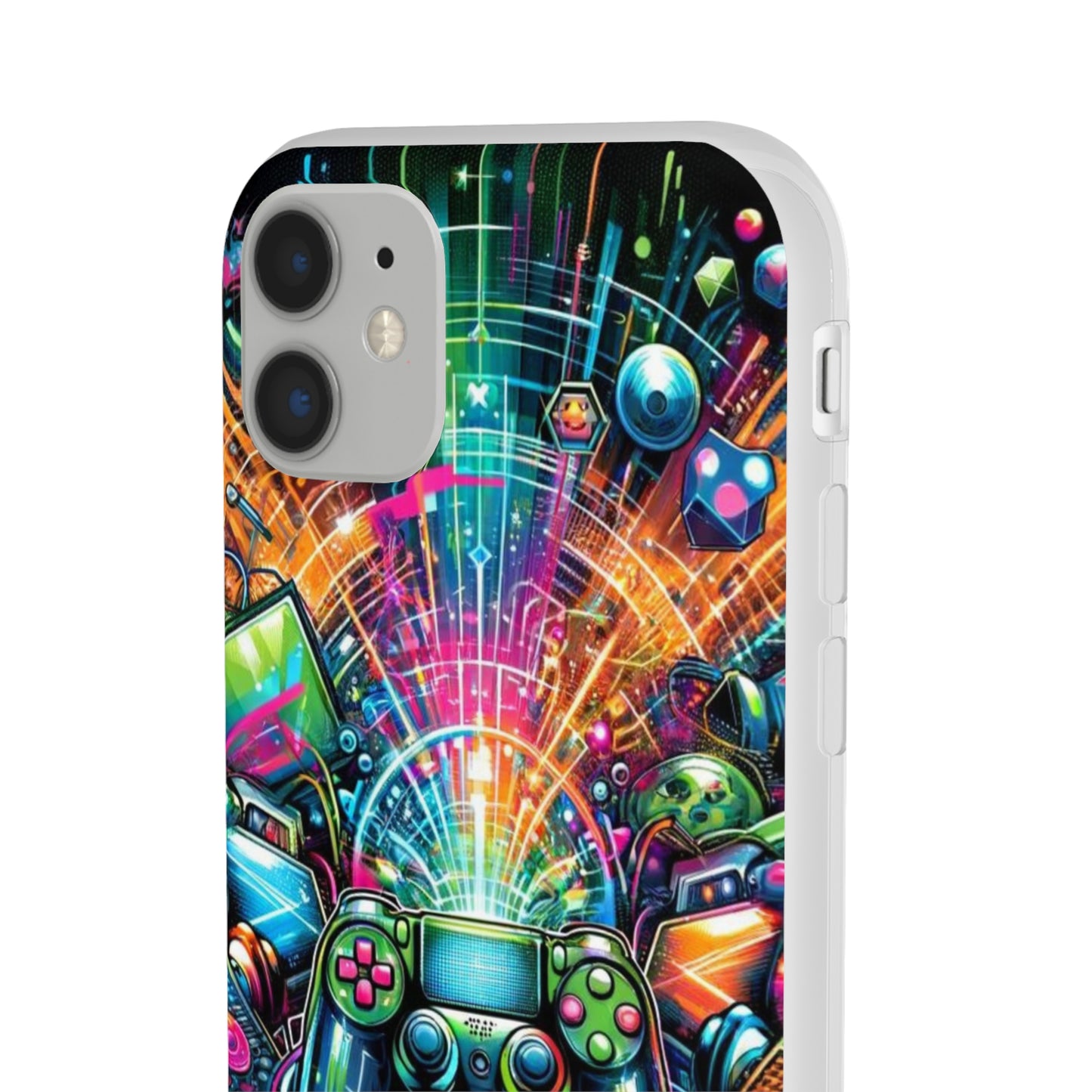 Gaming Flexi Phone Case Semi-transparent