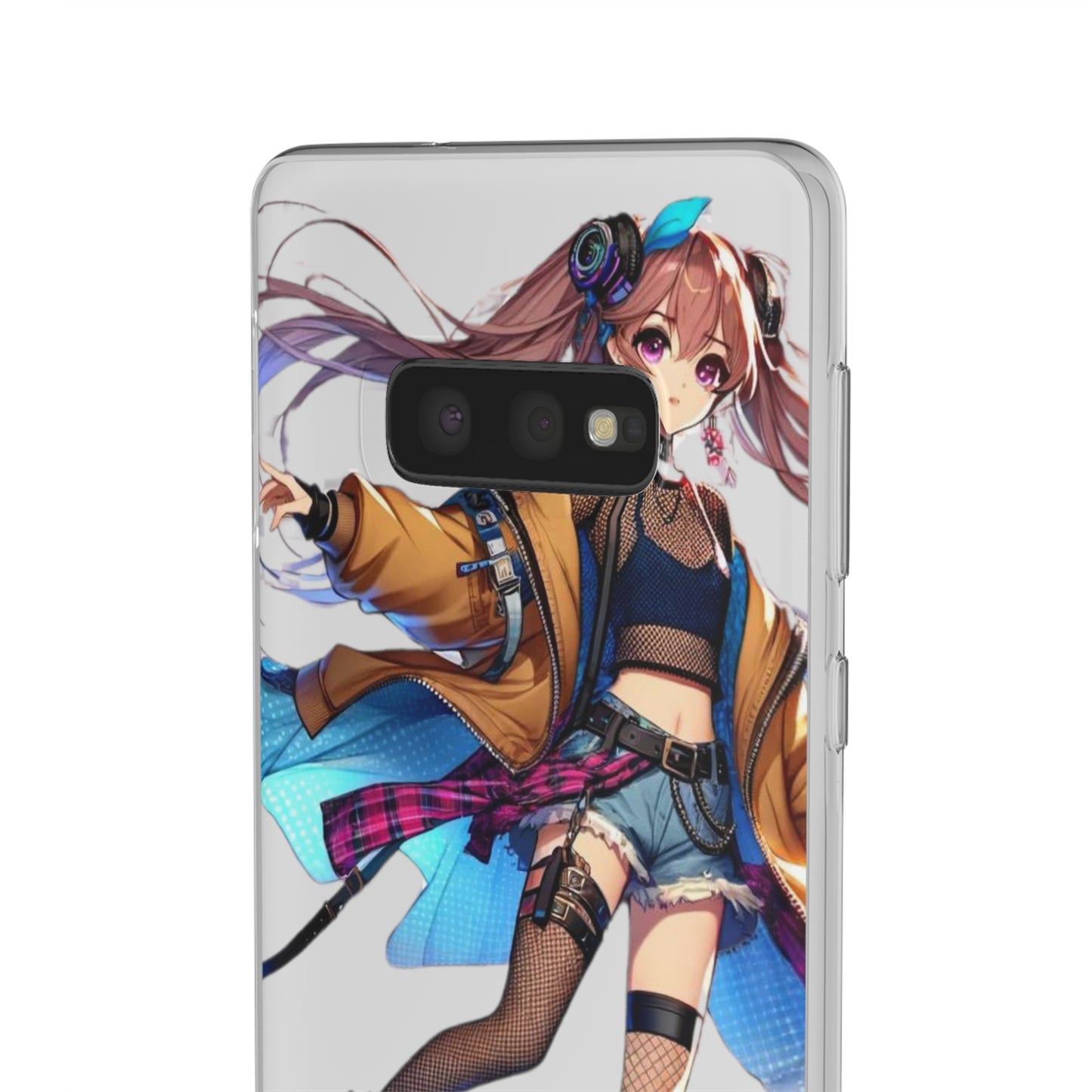 Tokyo Girl Flexi Phone Case Semi-transparent